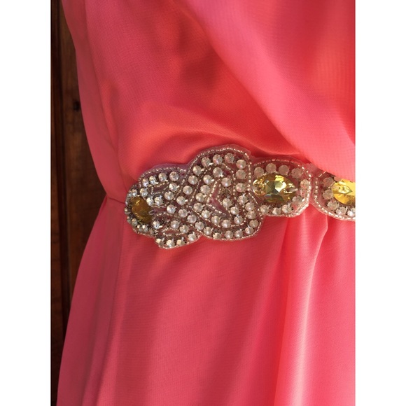 Eureka Fashion - Chiffon Hi-Low Gown - Picture 5 of 9